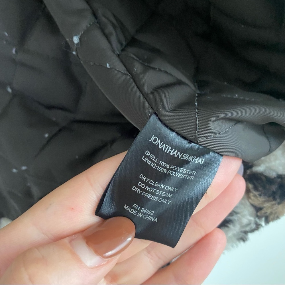 JONATHAN SIMKHAI leopard fuzzy COAT - image 12